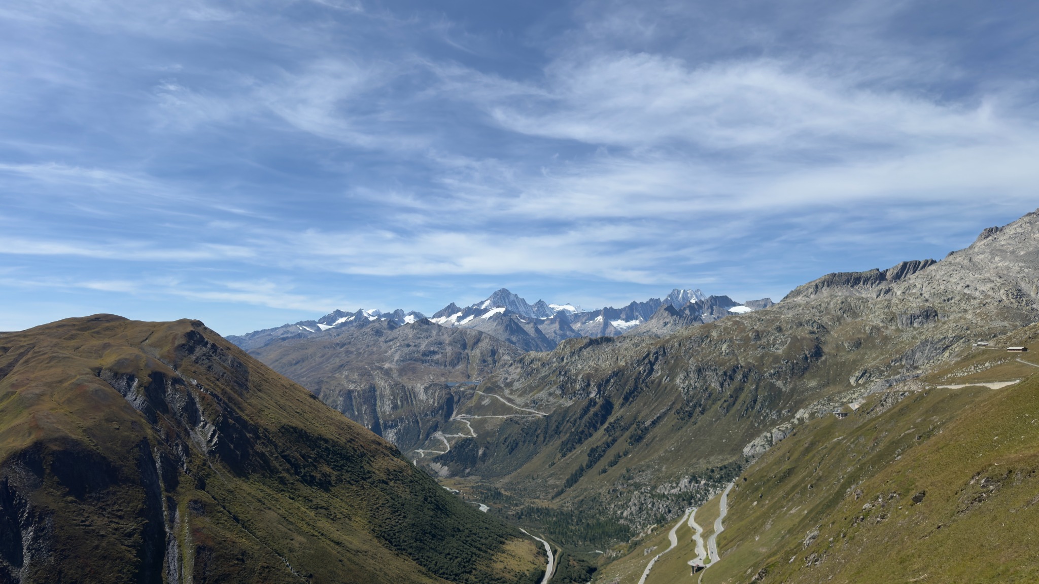 Panoramic view from Furka Pass